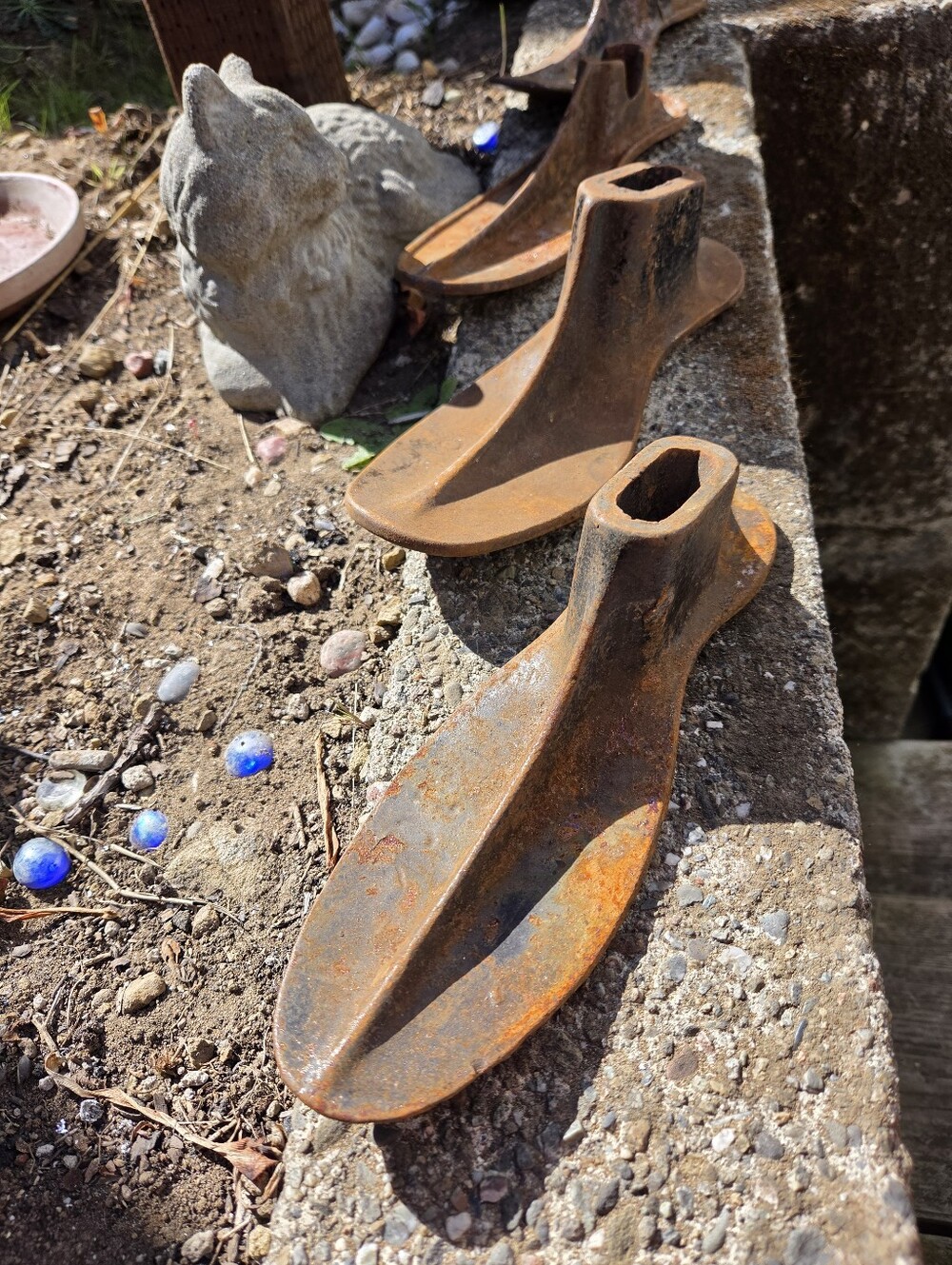 Antique Cast Iron Cobblers Shoe Forms Mold Industrial Decor Rustic Adult Size